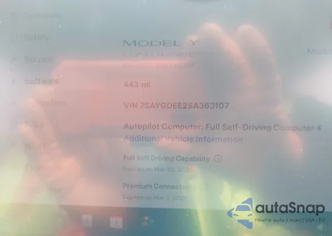 2025 Tesla Model Y Long Range Dual Motor All-Wheel Drive из США, поврежденный, VIN 7SAYGDEE2SA363107